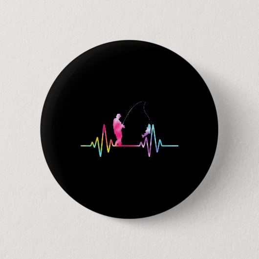 Gefärbte Krawatte von Bachforelle Button (Vorderseite)