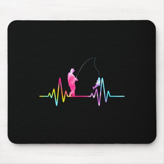 Gefärbte Krawatte von Bachforelle Mousepad (Vorne)