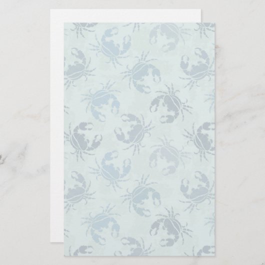 Gefärbte Krawatte von Krabben Briefpapier (Vorne/Hinten)