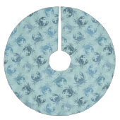 Gefärbte Krawatte von Krabben Polyester Weihnachtsbaumdecke (Vorderseite)