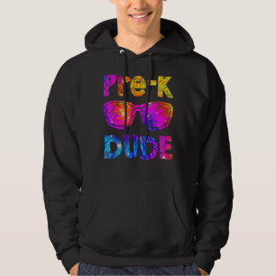 Gefärbte Krawatte vor dem Typ zurück zur Vorschule Hoodie