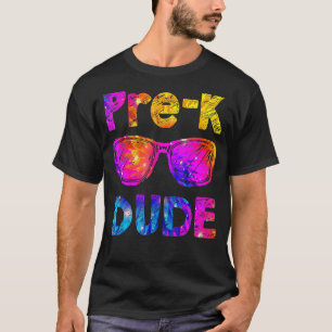 Gefärbte Krawatte vor dem Typ zurück zur Vorschule T-Shirt