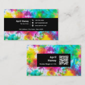 Gefärbte Krawatte Wasserfarbe Visitenkarte (Vorne/Hinten)