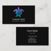 Gefärbte Krawatte Wasserfarben Pastel Spiralsee Sc Visitenkarte (Vorne/Hinten)