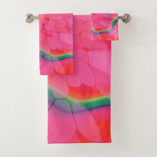 Gefärbte Krawatte Watermelon Badhandtuch Set (Insitu)