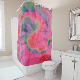 Gefärbte Krawatte Watermelon Duschvorhang