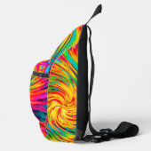 GEFÄRBTE KRAWATTE WIND ABSTRAKT CROSSBODY BAG (Rechts)