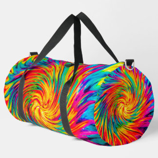GEFÄRBTE KRAWATTE WIND ABSTRAKT DUFFLE BAG