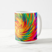 GEFÄRBTE KRAWATTE WIND ABSTRAKT KAFFEETASSE (VorderseiteRechts)