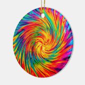 GEFÄRBTE KRAWATTE WIND ABSTRAKT KERAMIK ORNAMENT (Links)