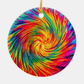 GEFÄRBTE KRAWATTE WIND ABSTRAKT KERAMIK ORNAMENT (Hinten)