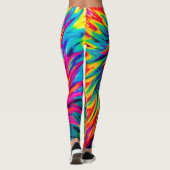 GEFÄRBTE KRAWATTE WIND ABSTRAKT LEGGINGS (Rückseite)
