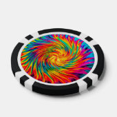 GEFÄRBTE KRAWATTE WIND ABSTRAKT POKERCHIPS (Einzeln)