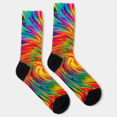 GEFÄRBTE KRAWATTE WIND ABSTRAKT SOCKEN (Rechts)