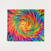 GEFÄRBTE KRAWATTE WIND ABSTRAKT WANDTEPPICH (Vorderseite (Horizontal))