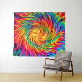 GEFÄRBTE KRAWATTE WIND ABSTRAKT WANDTEPPICH (Beispiel (Horizontal))