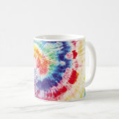 Gefärbte Krawatte wirl. Nahtloses Zehnenmuster. Fa Kaffeetasse (VorderseiteRechts)