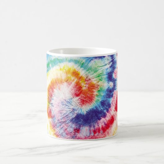 Gefärbte Krawatte wirl. Nahtloses Zehnenmuster. Fa Kaffeetasse (Mittel)