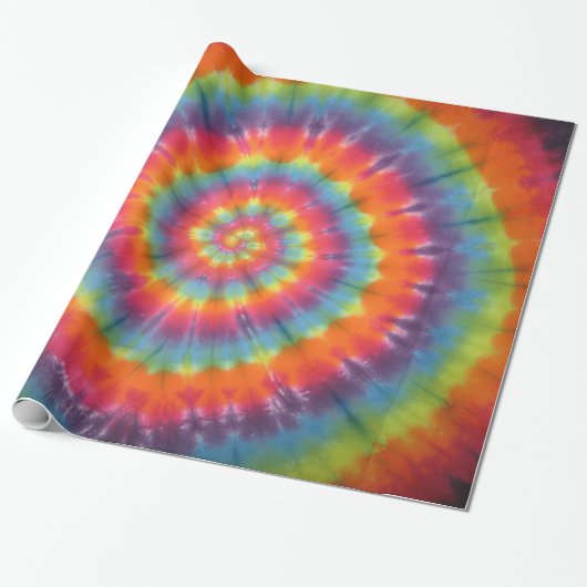 Gefärbte Krawatte-Wrapping-Papier mit hellen Swirn Geschenkpapier (Ungerollt)