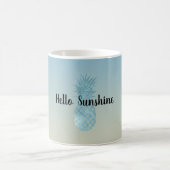 gefärbte Krawatte Yellow Aqua Ananas Kaffeetasse (Mittel)