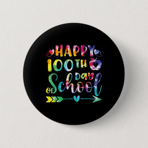 Gefärbte Krawatte zum 100. Schullehrertag Button