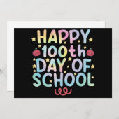 Gefärbte Krawatte zum 100. Schullehrertag Einladung (Vorne/Hinten)