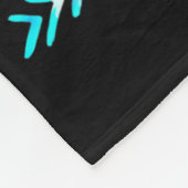 Gefärbte Krawatte zum 100. Schullehrertag Fleecedecke (Ecke)