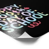 Gefärbte Krawatte zum 100. Schullehrertag Fotodruck (Ecke)