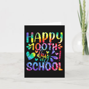 Gefärbte Krawatte zum 100. Schullehrertag Karte