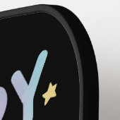 Gefärbte Krawatte zum 100. Schullehrertag Pickleball Schläger (Linke Seite)