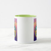 Gefärbte Riesenschlange auf gefärbtem Boden gewick Tasse (Zentrum)