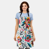 Gefärbte Schürze (Getragen)