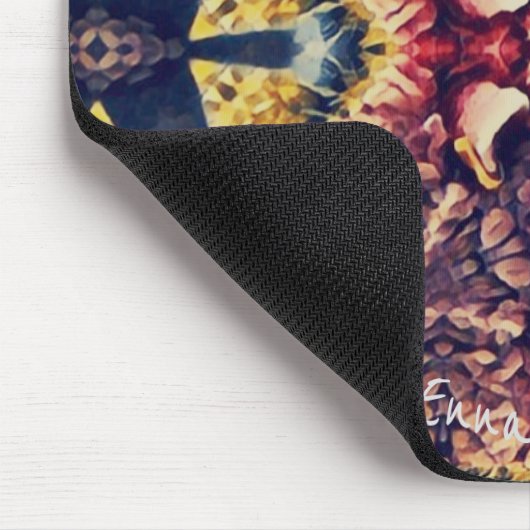 Gefärbte Wollsachen Mousepad (Ecke)