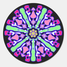 Gefärbter Psychedelikatsticker Nr. 3