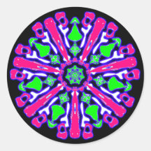 Gefärbter Psychedelikatsticker Nr. 4