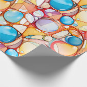 Gefärbtes abstraktes Verpackungspapier Geschenkpapier (Ecke)