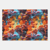 Gefärbtes abstraktes Verpackungspapier Geschenkpapier Set (Vorderseite 3)