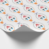 gefärbtes Papier aus dem Jahr 1922 "SMILING FACES" Geschenkpapier (Ecke)