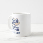 Gefäßchirurg-personalisiertes Tassen-Geschenk Kaffeetasse (Vorderseite Links)