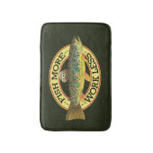 Gefasste Worte für einen Fischer Badematte (Vorderseite Vertikal)