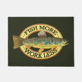 Gefasste Worte für einen Fischer Fußmatte (Vorderseite)