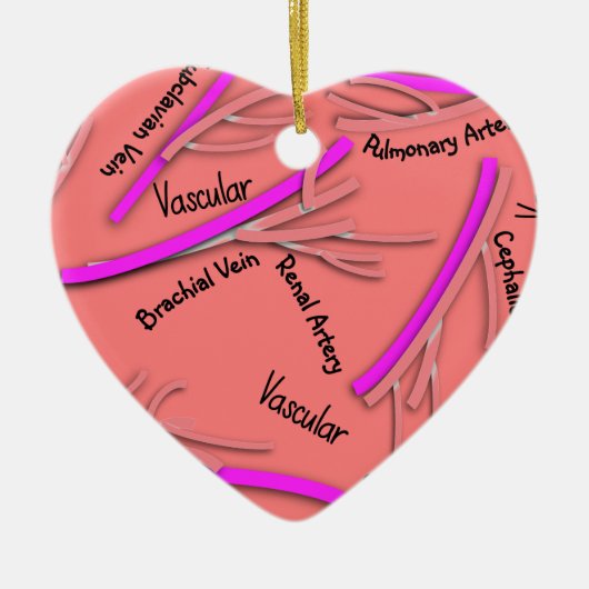 Gefäßvenen und Arterien #58 Keramik Ornament (Vorne)