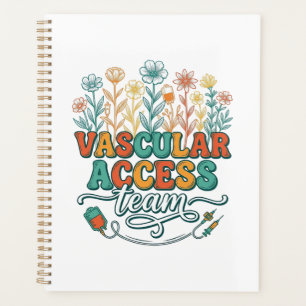 Gefäßzugangsteam Florales Medizin-Shirt-Design_1 Planer