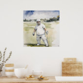 Gefecht bereit - Archiv Cricket Print Poster (Küche)