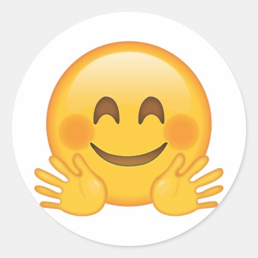 Gefecht - Emoji Runder Aufkleber (Vorderseite)