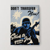 Gefechtsfeldangriff amerikanischer Krieger Button (Vorderseite)