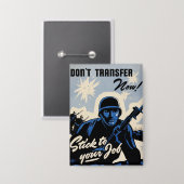 Gefechtsfeldangriff amerikanischer Krieger Button (Vorderseite/Rückseite)