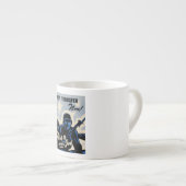 Gefechtsfeldangriff amerikanischer Krieger Espressotasse (Vorderseite Rechts)