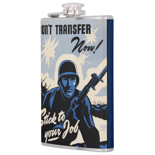 Gefechtsfeldangriff amerikanischer Krieger Flachmann (Links)