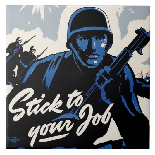 Gefechtsfeldangriff amerikanischer Krieger Fliese (Vorderseite)